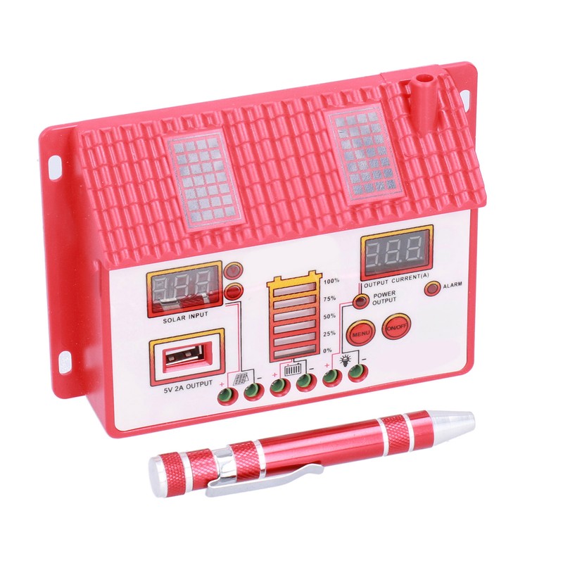 Solar Charge Controller House Shape 12V 24V Automatic Recognition LED