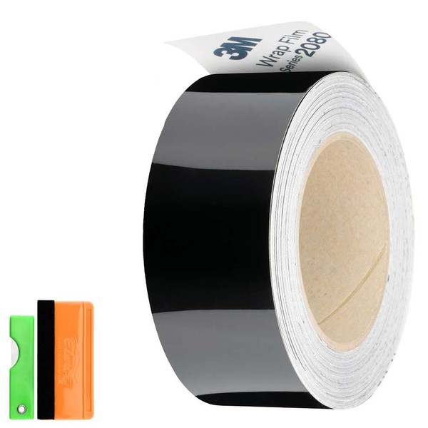 EZAUTO WRAP 2 inches x 50 Feet Gloss Black 3M