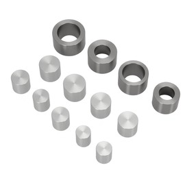 for Coin Jewelry Making - Swedish Wrap Punch & Die Set (4 Dies + 9 Push Rods) - Self-Centering Coin Ring Hole Punch Kit for Metal & Leather Craft