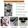 ZHIYYHAO Black and White Lion Canvas Wall Decor Lion with