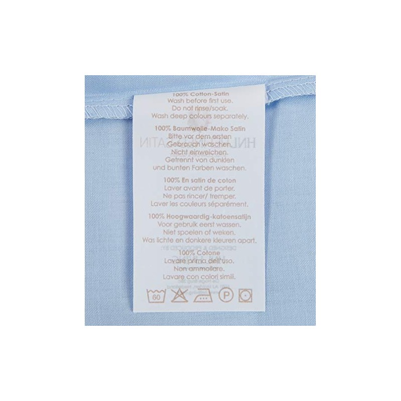 Heckett Lane Pillow Case, Cotton, Arctic Ice, 80 x 80