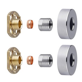 YOOZENA Shower Mixer Set,Thermostatic Shower Mixer Bar Valve Fixing Kit, Chrome