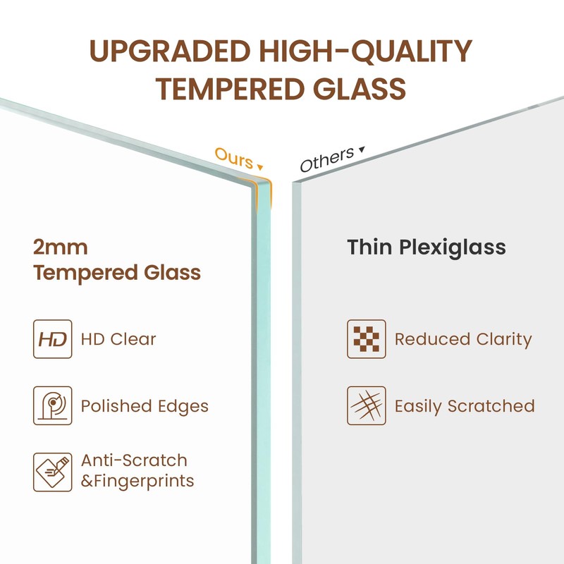 Heimlove 4x5 Metal Picture Frame,Black Aluminum Photo Frames-Real Tempered Glass,Tabletop