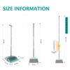 XXXFLOWER Broom and Dustpan Set with Cleaning Teeth, 55" Long