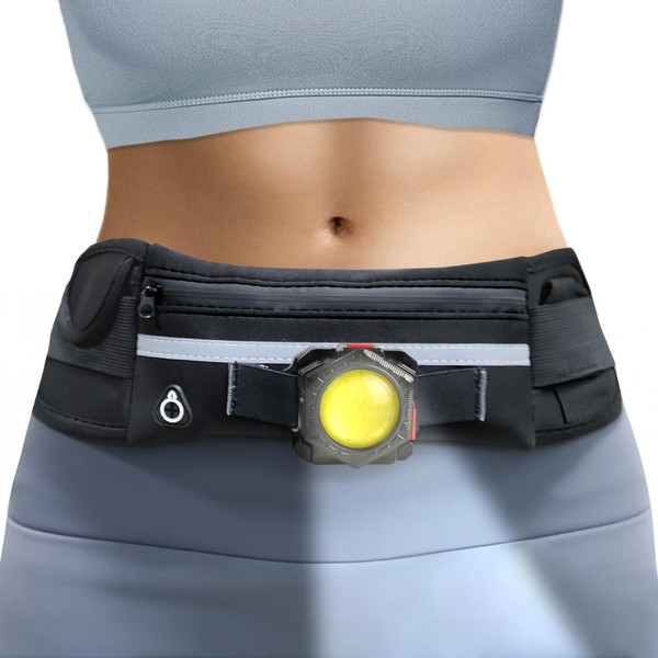 Minsk Running Lights, 1000Lumens Wearable Light Clip on Waist Belt,