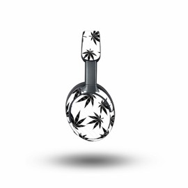 MightySkins Carbon Fiber Skin Compatible with Bose QuietComfort Ultra - Pot Leaves Black | Protective, Durable Textured Carbon Fiber Finish | Easy to Apply