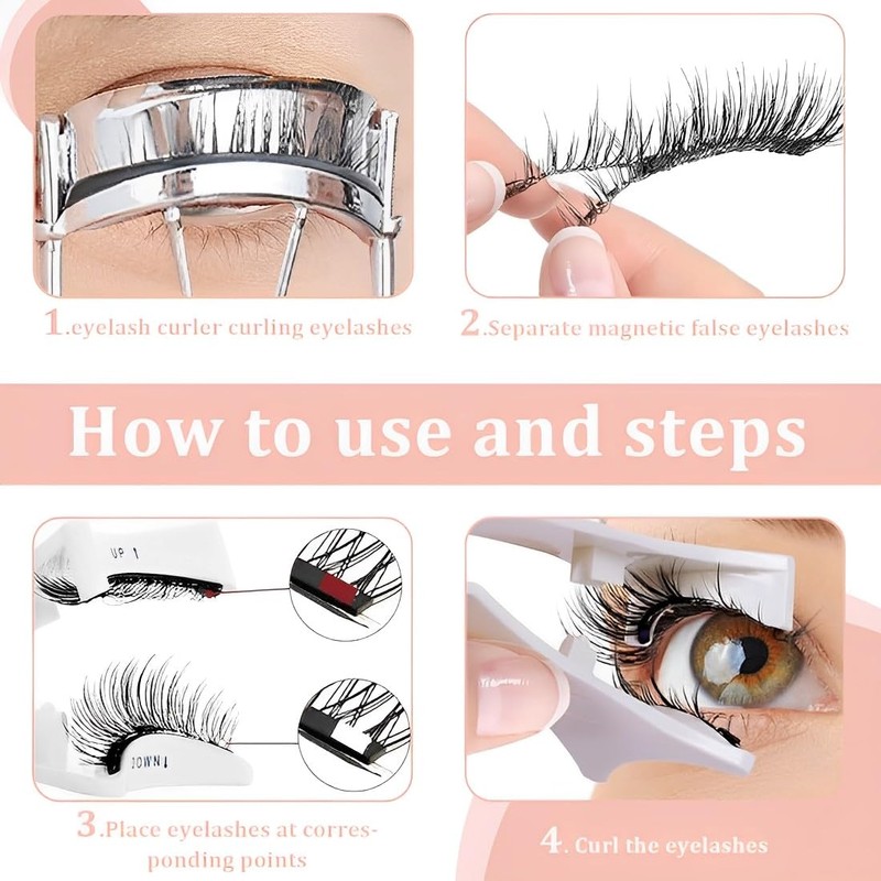 EIHI Magnetic Eyelashes Natural Looking No Glue Required Easy to