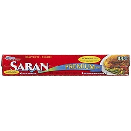 Saran Premium Plastic Wrap, 100 Sq Ft (Pack of 8)