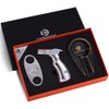 Cigar Cutter and Lighter Ashtray 3 Pieces Set Stainless Steel