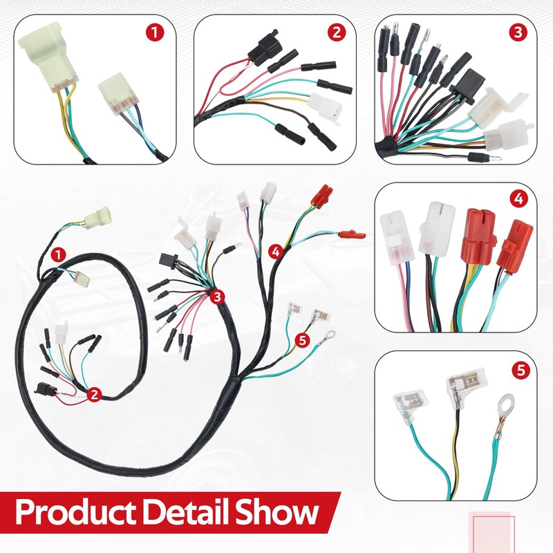 JAVIK Wire Wiring Harness for Honda FourTrax 300 2x4/4x4 TRX300