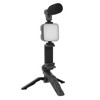 Smartphone Video Microphone Kit, LED Light Tripod Vlogging Kit with