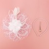 CCAIPU Fascinators Hat for Women, Flower Feathers Mesh Hats Tea