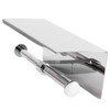 Toilet Paper Holder Dual End Wall Mounted Toilet Roll Holder