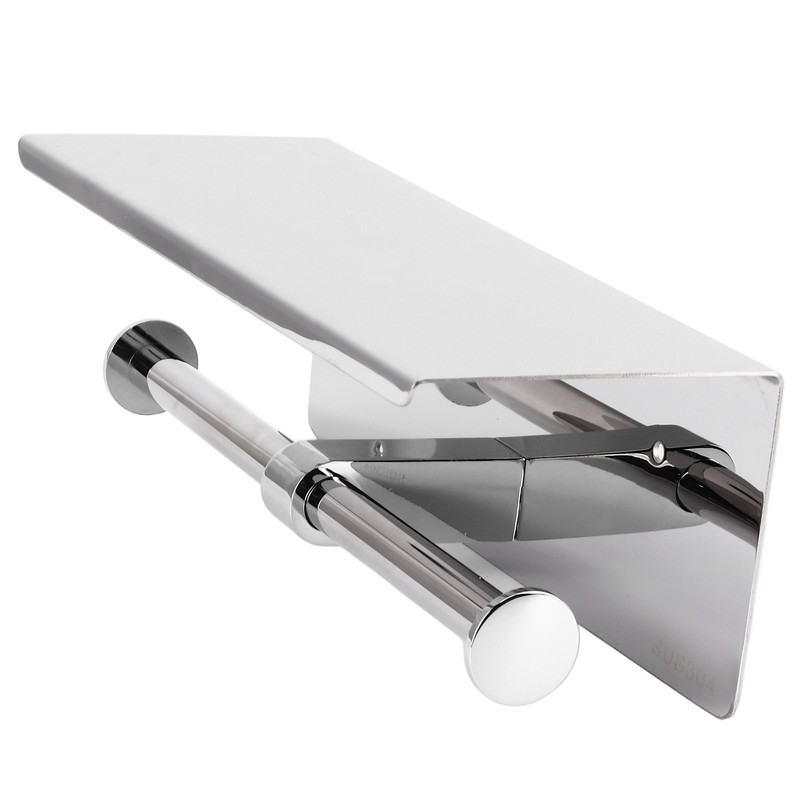 Toilet Paper Holder Dual End Wall Mounted Toilet Roll Holder