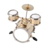 Miniature Musical Instrument Replica Drum Set Ornament Drummer with Box