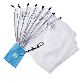 Eco Friendly Mesh Grocery Shopping Bags Reusable Bags for Vegetables/Laundry/Travel... (Turquoise, 5)