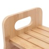 Bed Steps,Bamboo Two-Story Stairs, Portable Step Stool,Potty Training