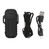 Outdoor Double Arc Electric Lighter Portable Waterproof Flashlight Lighter Charging