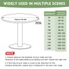 Odot Waterproof Round Tablecloth 140cm,Outdoor Table Cloth with Elastic Edged,