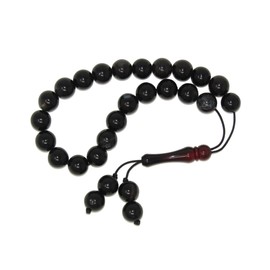 850 - Greek Style Loose Strung Worry Beads 10mm Black Agate Gemstone Beads Handmade by Jeannieparnell