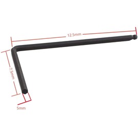 5mm Guitar Truss Rod Wrench, Ball End Long Allen Wrench Tool for Martin Acoustic Guitar, Truss Rod Adjustment for Deep or Narrow Truss Adjustment