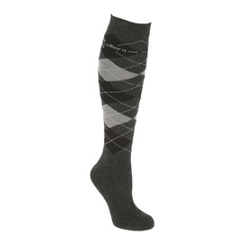 Covalliero 325434 Brescia Riding Stockings, Size 34-36 Anthracite/Grey, Anthracite/Grey
