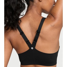 Victoria's Secret Women's VSX Featherweight Max Front Close Sports Bra, High Impact, Black, 36C