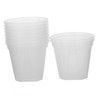 SUPVOX 10Pcs Root Control Flower Pots Transparent Plastic Nursery Planters