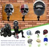 Tooyuart Helmet Holder,Skull Helmet Holder Wall Mount Helmet Rack with