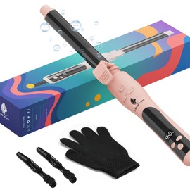 MiroPure Automatic Curling Iron, 1 Inch Ionic Hair Curler, Self Rotating Curling Wand with Longer Barrel for Waves and Curls, Unique Button to Enable/Distable Rotation, Get Rid of Accidentally Hit