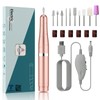 Kredioo Electric Nail File, 10 Drill Bits Efile Kit USB