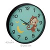 Relaxdays Monkey Wall Clock, Diameter 29.5 cm, Monkey Clock for