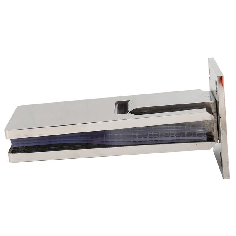 90 Degree Bathroom Door Clip Stainless Steel DoubleSided Shower Glass