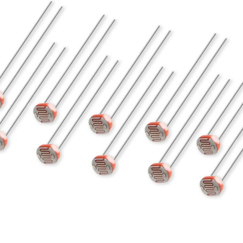 Comforty 20pcs 5mm Ohm Photoresistor LDR Resistor 5528 GL5528 Light