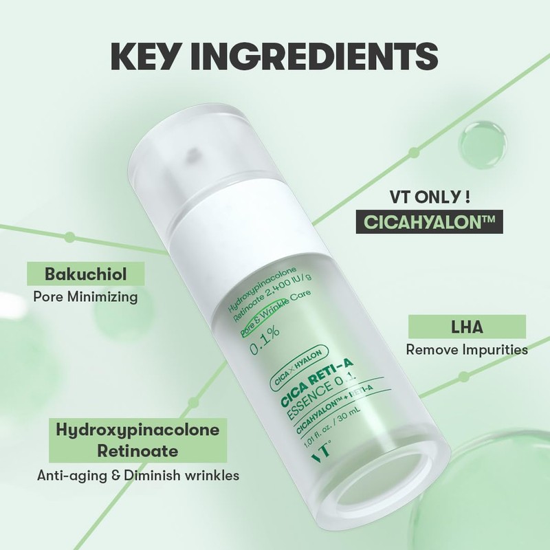 VT COSMETICS Cica Reti-A Retinol Essence 0.1 Skin Balancing Essence