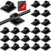 60 Pieces Mini Cable Clips Self Adhesive Light Clips Light
