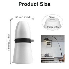 Oiieco B22 Standard Switch Light Lamp Holder, Switched Lamp Holder 10MM Thread Entry, 2 Pcs B22 BC Bayonet Cap Lamp Holder for Ceiling Lamp Chandelier