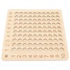 Wooden Multiplication Board Educational Multiplication Game Board for Learning Teaching