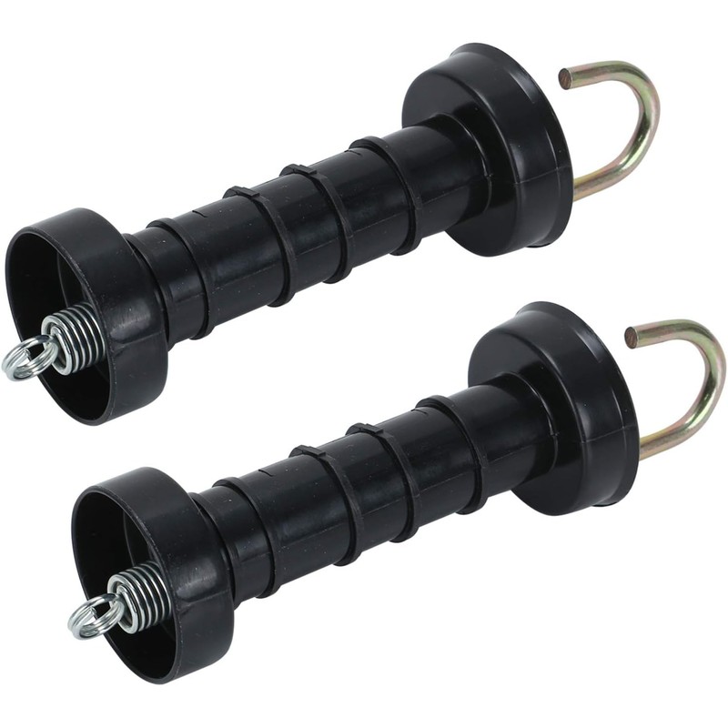 WinHUb 5PCS Electric Fence Handles Insulated Spring Tension Gate Handle