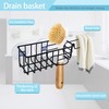 Yuibthr Sponge Holder with Dish Cloth Hanger for Kitchen Sink,