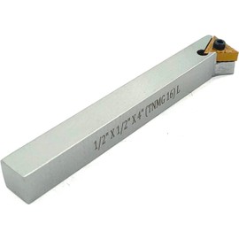 Indexable Tool Bit 1/2" Shank for Fly Cutter for Milling II Replaceable TNMG16 Carbide Insert II Metalworking, Facing, Turning Tool