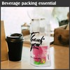 PerKoop 500 Pcs Drink Carrier for Delivery Clear Cup Carrier