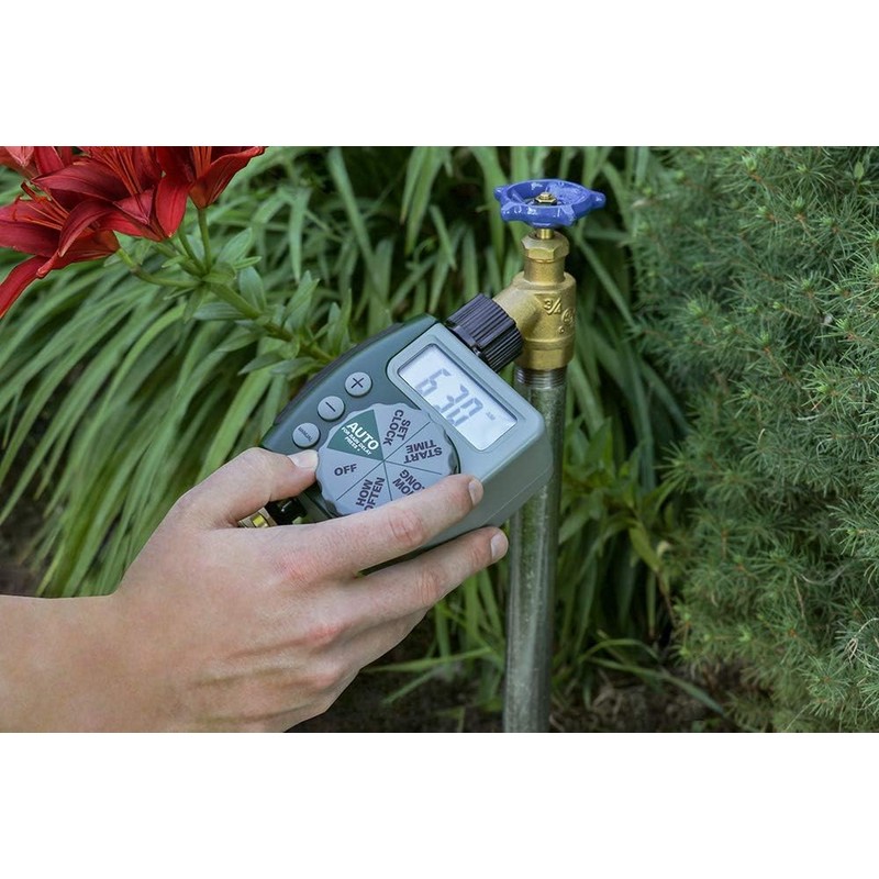 3-Pack Orbit 62061N Single-Outlet Hose Watering Timer, 1 Outlet, Green