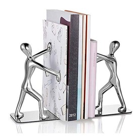 Sujetalibros Organizador de Escritorio,Tapón de Libro,Soporte para Libros,Aleación de Zinc,Decoración de Arte Humanoide,Sujetalibros Resistentes para estantes,Oficina,Escuela y Hogar,NC10