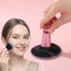RAHHLIZS 10 Pcs Mini Travel Makeup Brushes with Pouch, Pink