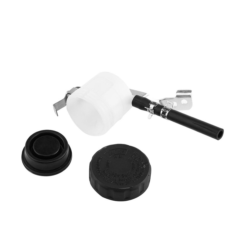 Brake Master Cylinder Oil Reservoir Fluid Bottle w/ Bracket for