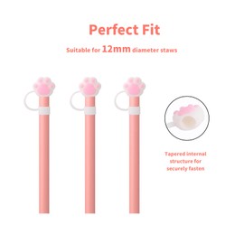 KEUYE Straw Cover Compatible With Brumate 30oz and 40oz,Adjustable Silicone Era Straw Cover, 6PCS Colorful Straw Cover Compatible With Brumate Era 12 mm straw cover