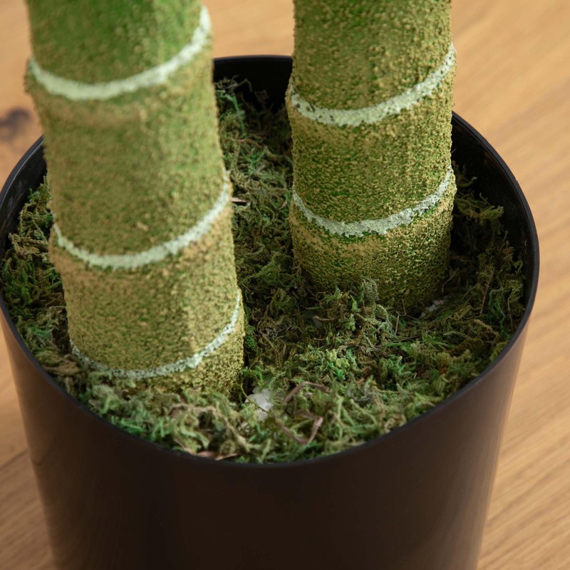 Nearly Natural 9ft. Artificial Double Stalk Golden Cane Palm Tree