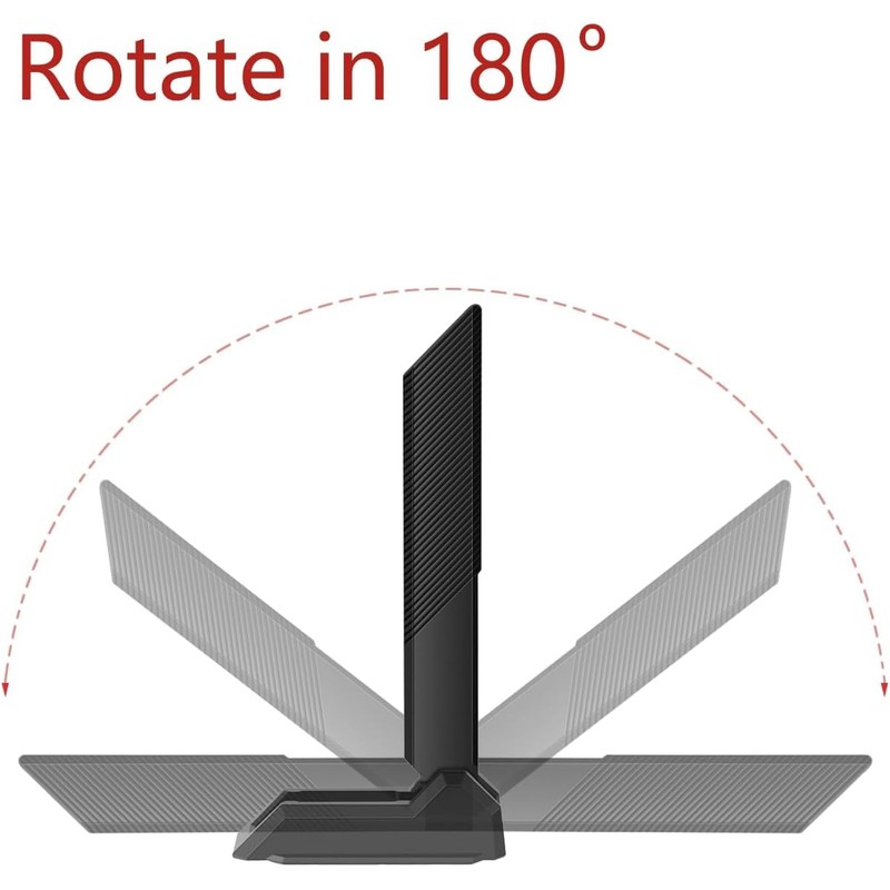 External WiFi 6 6E Tri-Band Antenna 6GHz 5.8GHz 2.4GHz Magnetic