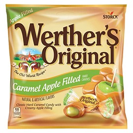 Werther's Original Hard Apple Filled Caramel Candy, 5.5 Oz Bags (Pack of 12)